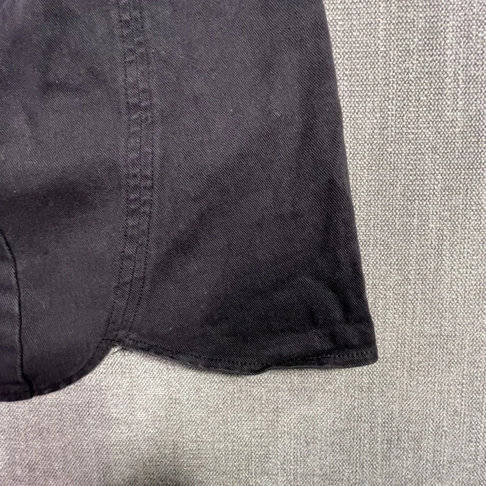 PacSun Womens 27 Black Denim Asymmetric Hem Mini Skirt Side Zip Streetwear